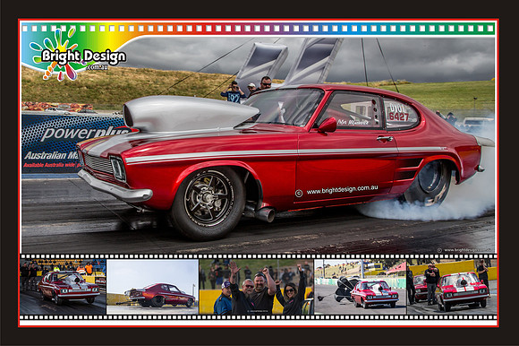 C'n'S Capri v2 20x30 Bright Design Mutli Image Artwork Melb Jamboree Calder Park