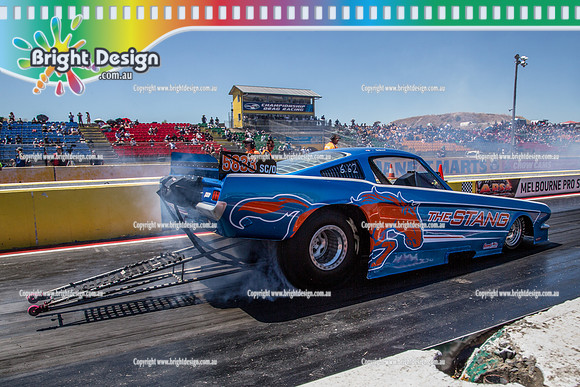 ANDRA Australian Nationals @ Calder Park Raceway  Sunday 29 JAN 2017   (75717)  THE STANG 5833 Tim Stewart