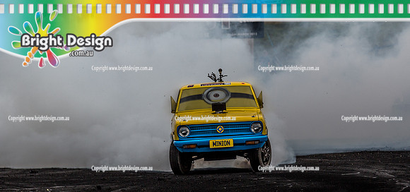 Motorfest @ Lardner Park SAT 11 March 2017 (20731)  MINION BURNOUT