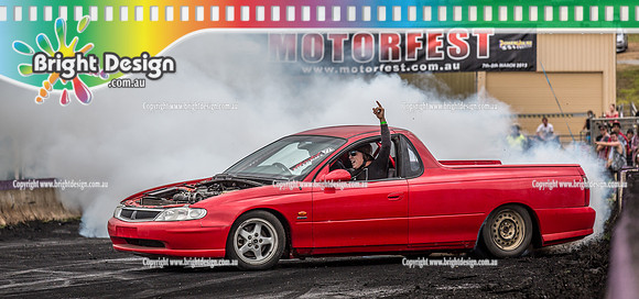 Motorfest @ Lardner Park SAT 11 March 2017 (20505)  RED UTE TBC 2017 BURNOUT