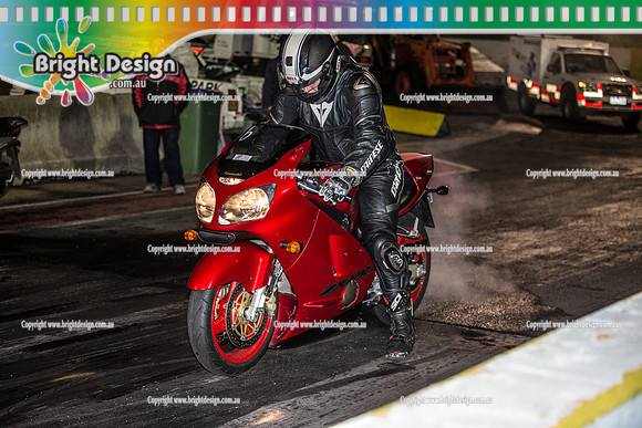 Fast Friday @ Calder Park Drag Racing  FRIDAY 26 MAY 2017  (84930)  6 RED BIKE