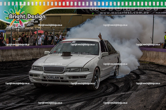 Motorfest @ Lardner Park SAT 11 March 2017 (20566)  OURLAW BURNOUT