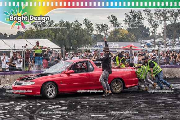 Motorfest @ Lardner Park SAT 11 March 2017 (20514)  RED UTE TBC 2017 BURNOUT