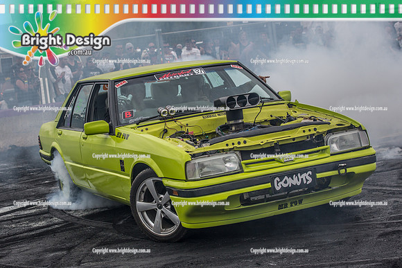 Motorfest @ Lardner Park SAT 11 March 2017 (20363)  GONUTS BURNOUT