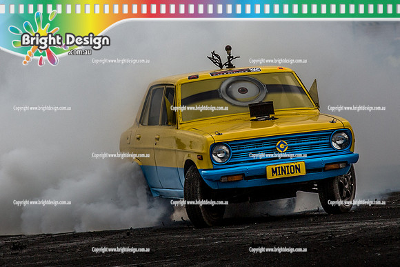 Motorfest @ Lardner Park SAT 11 March 2017 (20730)  MINION BURNOUT