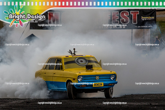 Motorfest @ Lardner Park SAT 11 March 2017 (20728)  MINION BURNOUT