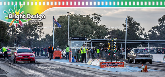 Holden Powered Nationals Drag Racing @ Heathcote Park Raceway Sat 6 May 2017 (5089)  BROWN  HB TORANA  409  ATZ70J
