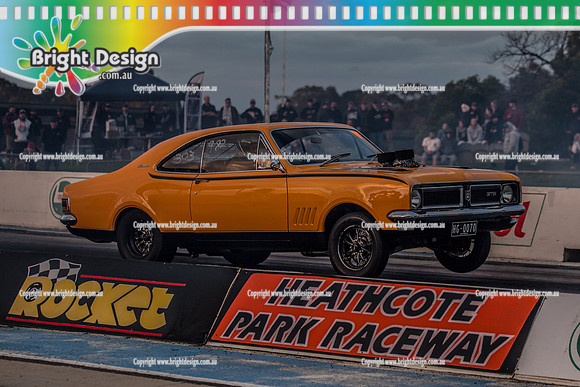 Holden Powered Nationals Drag Racing @ Heathcote Park Raceway Sat 6 May 2017 (5252)  HG0070 VUGS