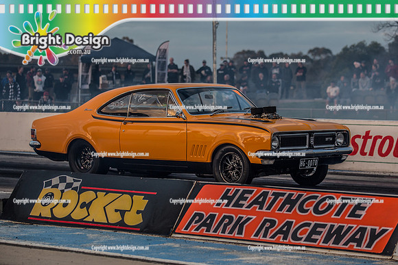 Holden Powered Nationals Drag Racing @ Heathcote Park Raceway Sat 6 May 2017 (5251)  HG0070 VUGS