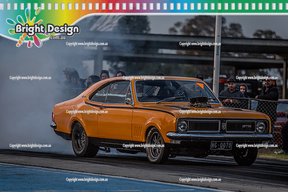 Holden Powered Nationals Drag Racing @ Heathcote Park Raceway Sat 6 May 2017 (5247)  HG0070 VUGS