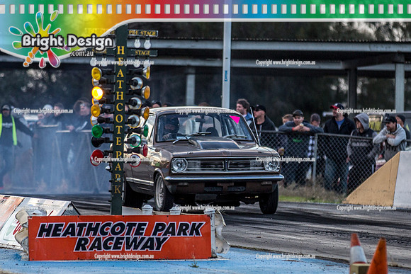 Holden Powered Nationals Drag Racing @ Heathcote Park Raceway Sat 6 May 2017 (5085)  BROWN HB TORANA  409