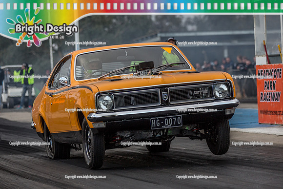 Holden Powered Nationals Drag Racing @ Heathcote Park Raceway Sat 6 May 2017 (4909)  HG0070 VUGS