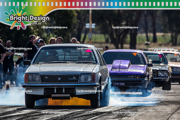 Holden Powered Nationals Drag Racing @ Heathcote Park Raceway Sat 6 May 2017 (4660)  WHITE VC COMMODORE