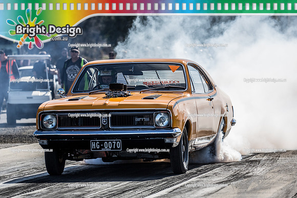 Holden Powered Nationals Drag Racing @ Heathcote Park Raceway Sat 6 May 2017 (4491)  HG0070 VUGS