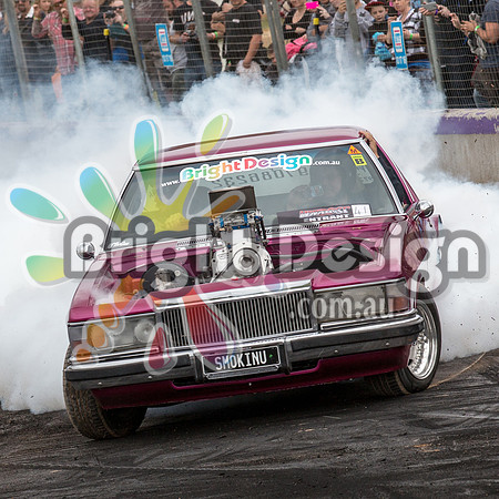 Motorfest  Lardner Park  March 2015 SATURDAY  (14218)  SMOKINU BURNOUT SQUARE