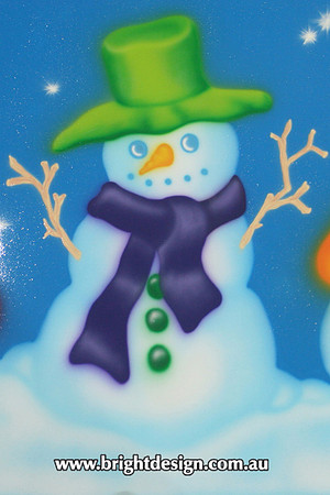6-45 SM-07 UC2w Trio Snowmen Design 2 Outdoor Christmas Display by Bright Design