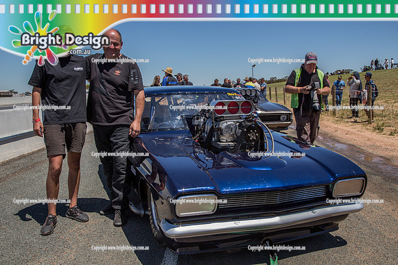 Race for Pride Drag Racing @ Swan Hill Sun 27 Nov 2016 (4303)   3349 ARTHUR Yannitsios Capri crew  WILD BUNCH