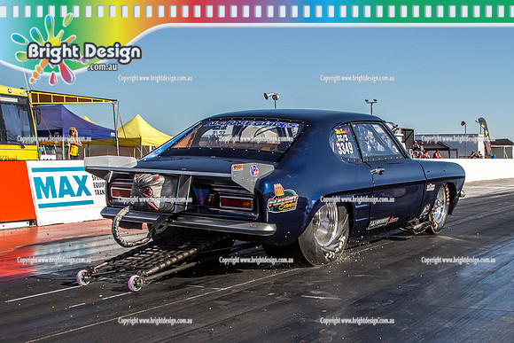 Race for Pride Drag Racing @ Swan Hill Sat 26 Nov 2016 (3892)  3349 ARTHUR Yannitsios Capri crew  WILD BUNCH