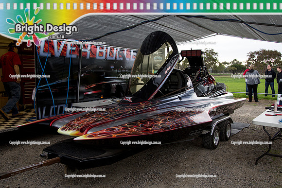 VDBC -Victorian Drag Boat Club - Race Day 15 May 2016 @ National Watersports Centre NWSC (9802)_  SILVER BULLET