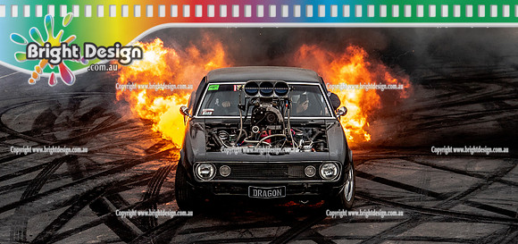 Summernats 34 Thursday 6 Jan 2022  BDMP1614-2  DRAGON BURNOUT FIRE