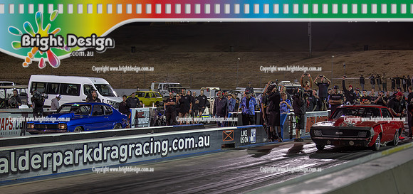 Street Outlaws NPK No Prep Kings vs Australia @ Calder D1 17 March 2023 (146896) 7603 ADIKTD DANKO RYAN MARTIN FIREBALL CAMARO