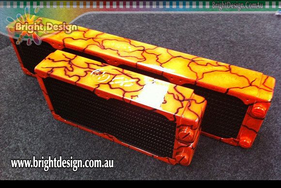 L203 Computer Radiators Custom Airbrushed by Bright Design I www