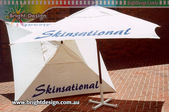 In Skinsational Outdoor Umbrella Custom Airbrushed by Bright Design Airbrush Studio
