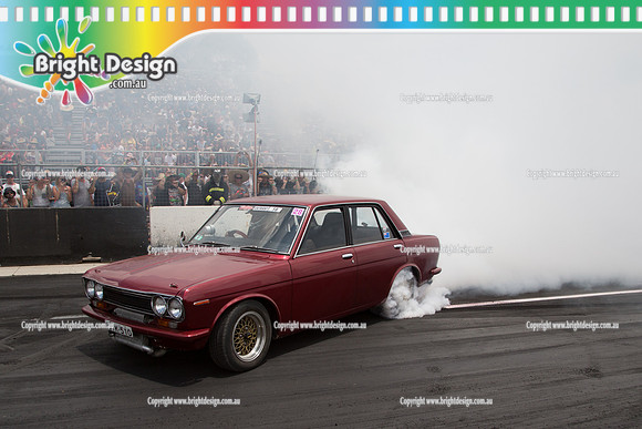 Summernats 28 Sunday 4 Jan 2015  BD  (7657)  QIK510 BURNOUT