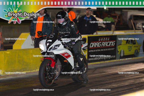 ANDRA Street Outlaws Drag Racing Quals Rnd 4 @ Calder Park  5 August 2014 (23531)  BIKE