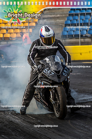Fast Friday @ Calder Park Drag Racing Friday 10 November 2017   (89564)  687 EDGE MALLIS BIKE