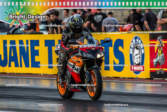 Fast Friday @ Calder Park Drag Racing Friday 10 November 2017   (89935)    GJ416 BIKE