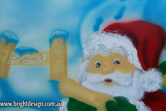 8-90 TR-09 UCw Australian Ute Santa Outdoor Christmas Decorations n Cut outs for a Home Christmas