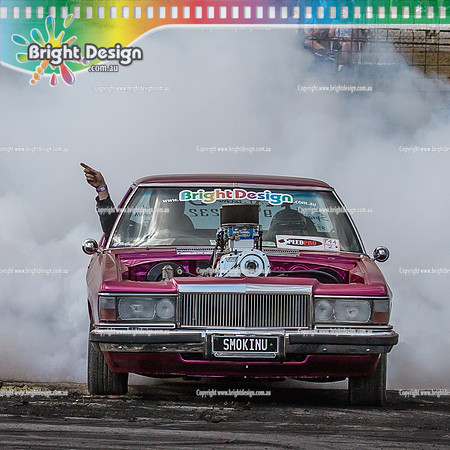 AA Ultimate Burnout Challenge UBC#7 @ Avalon  22 Feb 2015  (3210)  SMOKINU SQUARE Bright Design Sticker