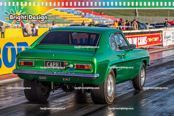 Fast Friday @ Calder Park Drag Racing Friday 9 February 2018  (100512)  CAPRI GREEN