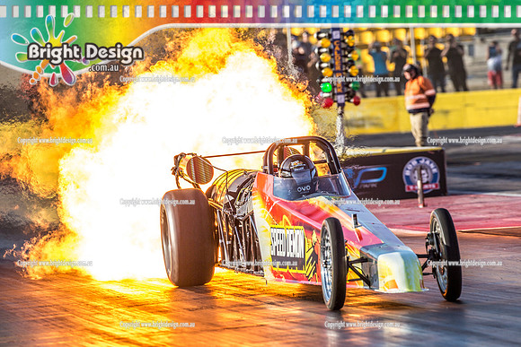 AA Fast Friday @ Calder Park Drag Racing Friday 9 February 2018  (100999)  SPEED DEMON RACHELLE SPLATT JETCARS