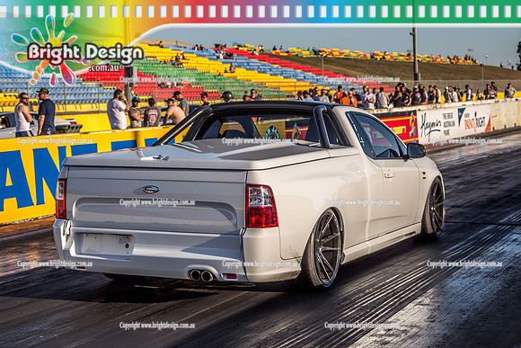 Fast Friday @ Calder Park Drag Racing Friday 19 January 2018  (100030)  114 FORD WHITE UTE