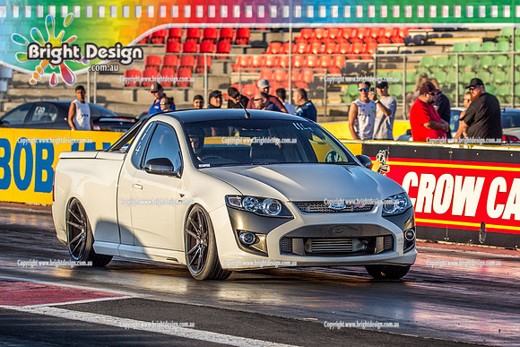 Fast Friday @ Calder Park Drag Racing Friday 19 January 2018  (100210)  114 FORD WHITE UTE