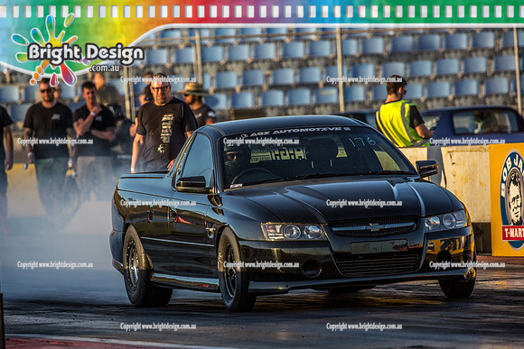Fast Friday @ Calder Park Drag Racing Friday 19 January 2018  (100248)  BLACK UTE 176 TBC  AGI AUTOMOTIVE