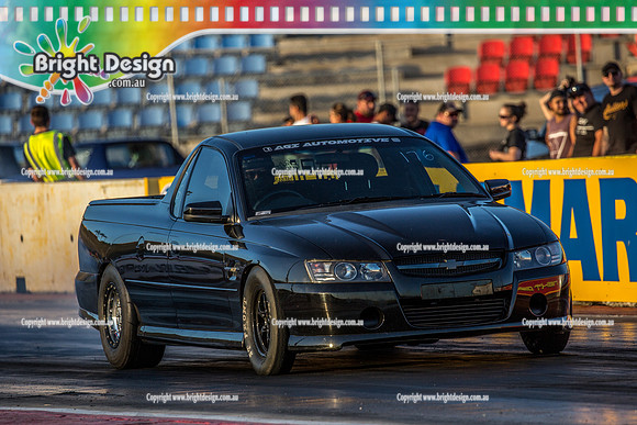 Fast Friday @ Calder Park Drag Racing Friday 19 January 2018  (100249)  BLACK UTE 176 TBC  AGI AUTOMOTIVE
