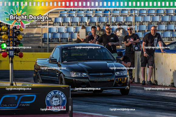 Fast Friday @ Calder Park Drag Racing Friday 19 January 2018  (100251)  BLACK UTE 176 TBC  AGI AUTOMOTIVE