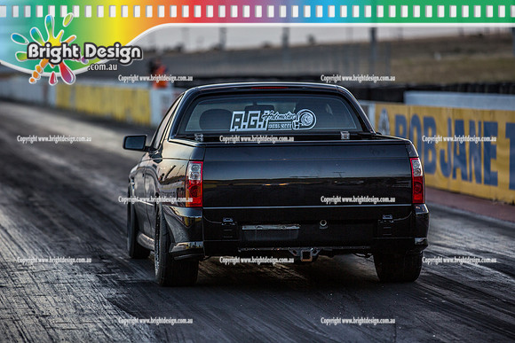 Fast Friday @ Calder Park Drag Racing Friday 19 January 2018  (100335)  BLACK UTE 176 TBC  AGI AUTOMOTIVE