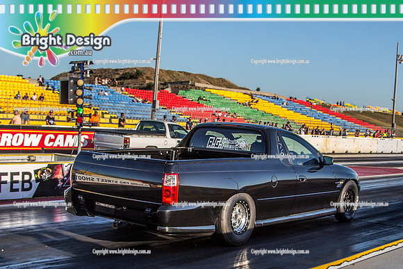 Fast Friday @ Calder Park Drag Racing Friday 19 January 2018  (100005)  BLACK UTE 176 TBC  AGI AUTOMOTIVE