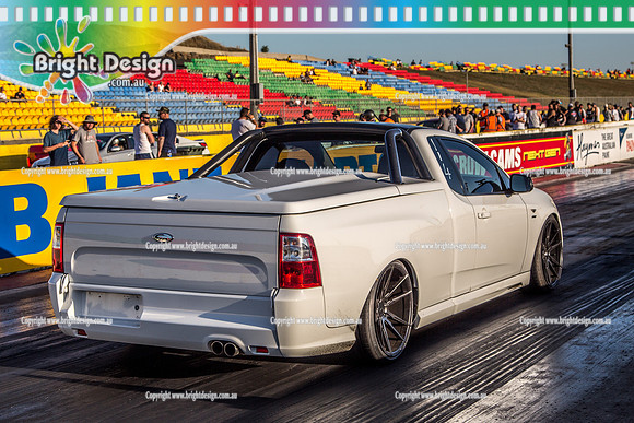 Fast Friday @ Calder Park Drag Racing Friday 19 January 2018  (100029)  114 FORD WHITE UTE
