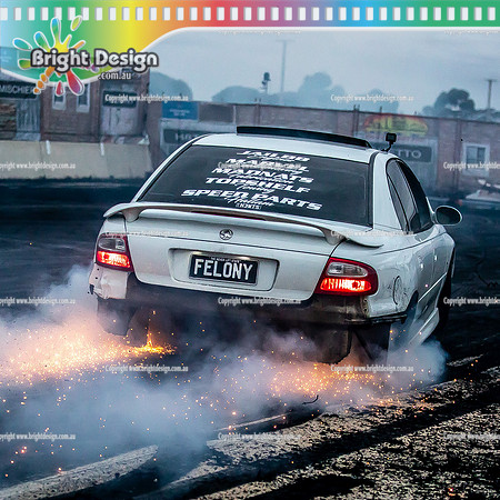 Skid City Day 3 @ Swan Hill May 2023 (9017)  FELONY BURNOUT GERARD FREDRICKSON