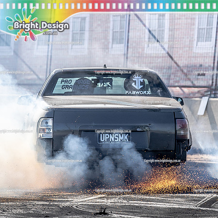 Skid City Day 2 @ Swan Hill April 2023 (5530)  UPNSMK BURNOUT BRAD McGIBBON