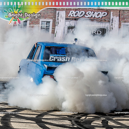 Skid City Day 1 @ Swan Hill April 2023 (2045)-2  SCUD BURNOUT  BENNY SIMPSON
