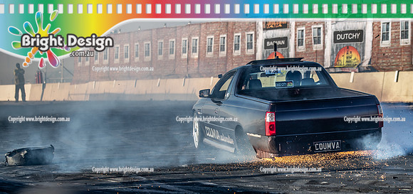 Skid City Day 1 @ Swan Hill April 2023 (4268)  COUMVA BURNOUT MICK COUMVA
