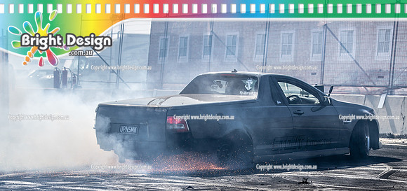 Skid City Day 2 @ Swan Hill April 2023 (5522)  UPNSMK BURNOUT BRAD McGIBBON