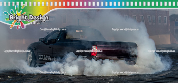 Skid City Day 1 @ Swan Hill April 2023 (4251)  COUMVA BURNOUT MICK COUMVA