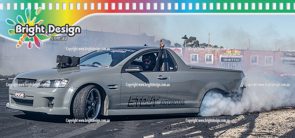 Skid City Day 2 @ Swan Hill April 2023 (5510)  UPNSMK BURNOUT BRAD McGIBBON